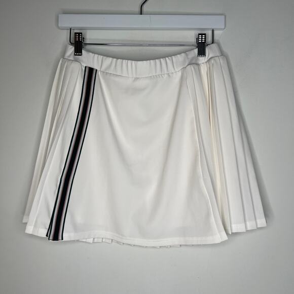 Varley White Pleated High Rise Neyland Skort Skirt Size M - Picture 2 of 9